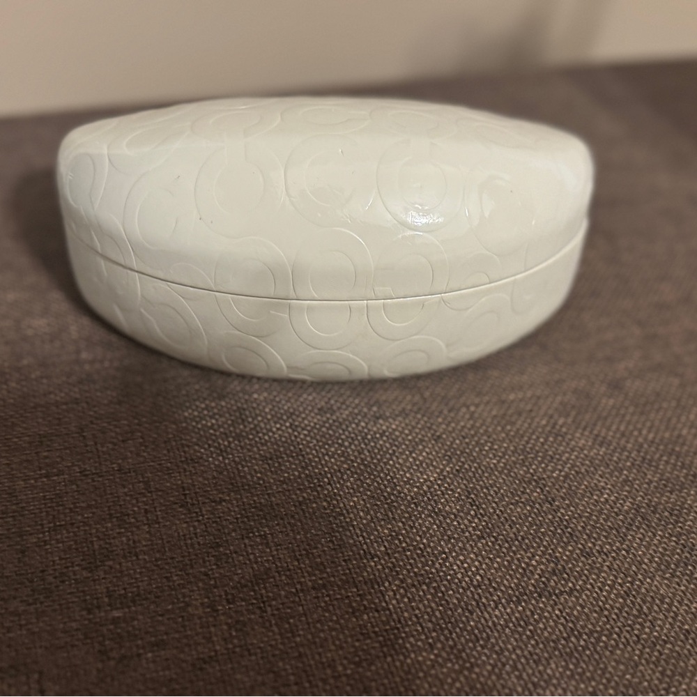 Authentic Coach White Glasses Case ONLY
